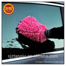 Mixed color microfiber car cleaning cloth/polishing gloves